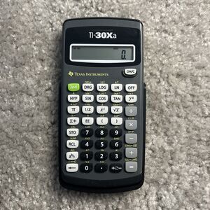 Texas Instruments TI-30Xa Calculator Gray With Cover Tested
